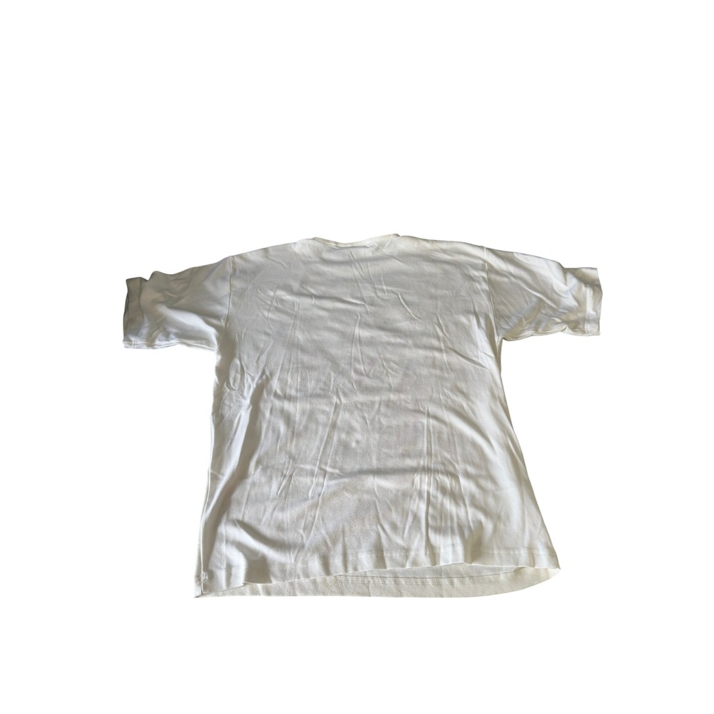 Cedars Vintage 90s White Sequin Beaded Abstract T-Shirt Womens M Oversized JS - Picture 11 of 11
